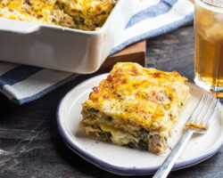 لازانیا مرغ و ریحان